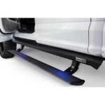 AMP Research 77155-01A PowerStep Series Running Boards, Black Powered Aluminum Set of 2