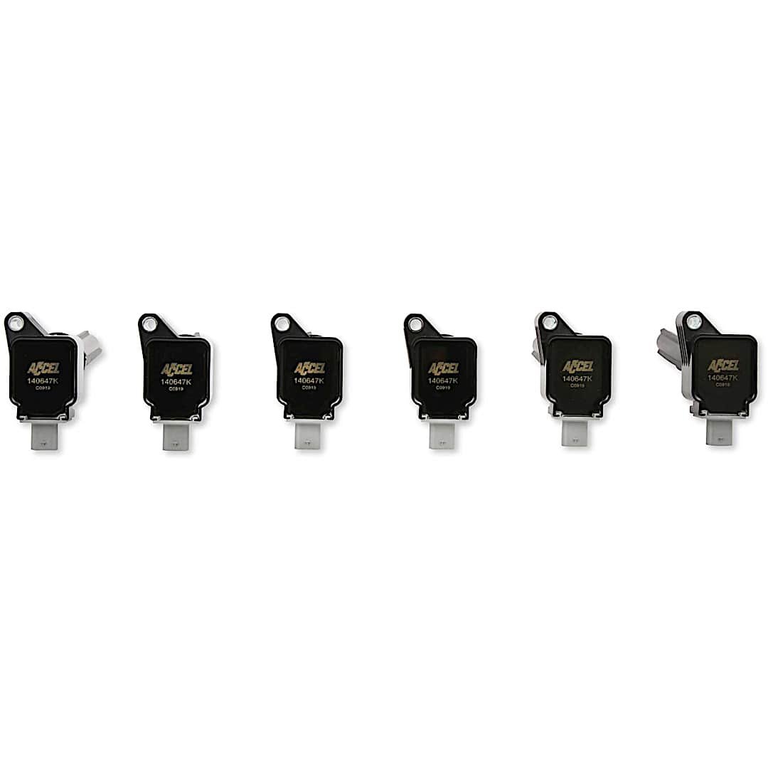 a35140647k6_1.jpg Accel 140647K-6 Ignition Coil, Set of 6, 3.5L, 6Cyl, Performance Replacement Series - Image 1