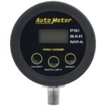 Autometer 2167 Pro-Comp Gauge Head, Tire Press, 50 Psi/3.45 Bar, Race Digital, Backlit W/ Mem.