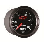 Autometer 3663-00406 Chevy Red Bowtie Series Gauge, Fuel Pressure, 2 1/16in. 100Psi, Digital Stepper Motor, Black. - Image 3