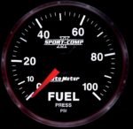 Autometer 3663 Sport-Comp II Series Gauge, Fuel Pressure, 2 1/16in. 100Psi, Digital Stepper Motor. - Image 2