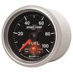 Autometer 3671 Sport-Comp II Series Gauge, Fuel Press, 2 1/16in. 100Psi, Digital Stpr Mtr W/Pk & Wrn. - Image 2