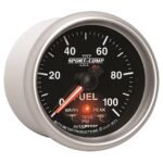 Autometer 3671 Sport-Comp II Series Gauge, Fuel Press, 2 1/16in. 100Psi, Digital Stpr Mtr W/Pk & Wrn. - Image 4
