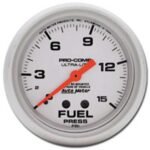 Autometer 4461 Ultra-Lite Series Gauge, Fuel Pressure, 2 5/8in. 15Psi, Digital Stepper Motor. - Image 2