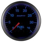Autometer 5661 Elite Gauge, Fuel Press, 2 1/16in. 35Psi, Stepper Motor W/Peak & Warn. - Image 2