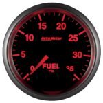 Autometer 5661 Elite Gauge, Fuel Press, 2 1/16in. 35Psi, Stepper Motor W/Peak & Warn. - Image 8