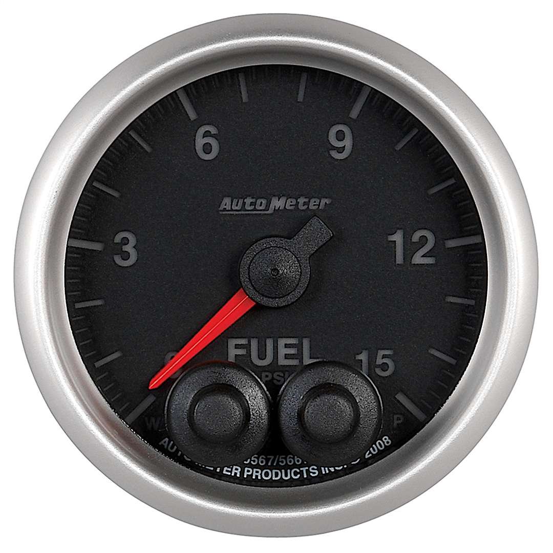 a485667-05702-ns_1.jpg Autometer 5667-05702-NS Nascar Elite Gauge, Fuelp, 2 1/16in. 15Psi, Stepper Motor W/Peak & Warn, Elite, W/O Sensor - Image 1