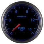 Autometer 5667-05702-NS Nascar Elite Gauge, Fuelp, 2 1/16in. 15Psi, Stepper Motor W/Peak & Warn, Elite, W/O Sensor - Image 4