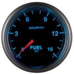 Autometer 5667 Elite Gauge, Fuel Press, 2 1/16in. 15Psi, Stepper Motor W/Peak & Warn. - Image 5