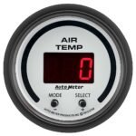 Autometer 5758 Phantom Series Gauge, Air Temp, Dual, 2 1/16in. 0-300f, Digital, Phantom Series