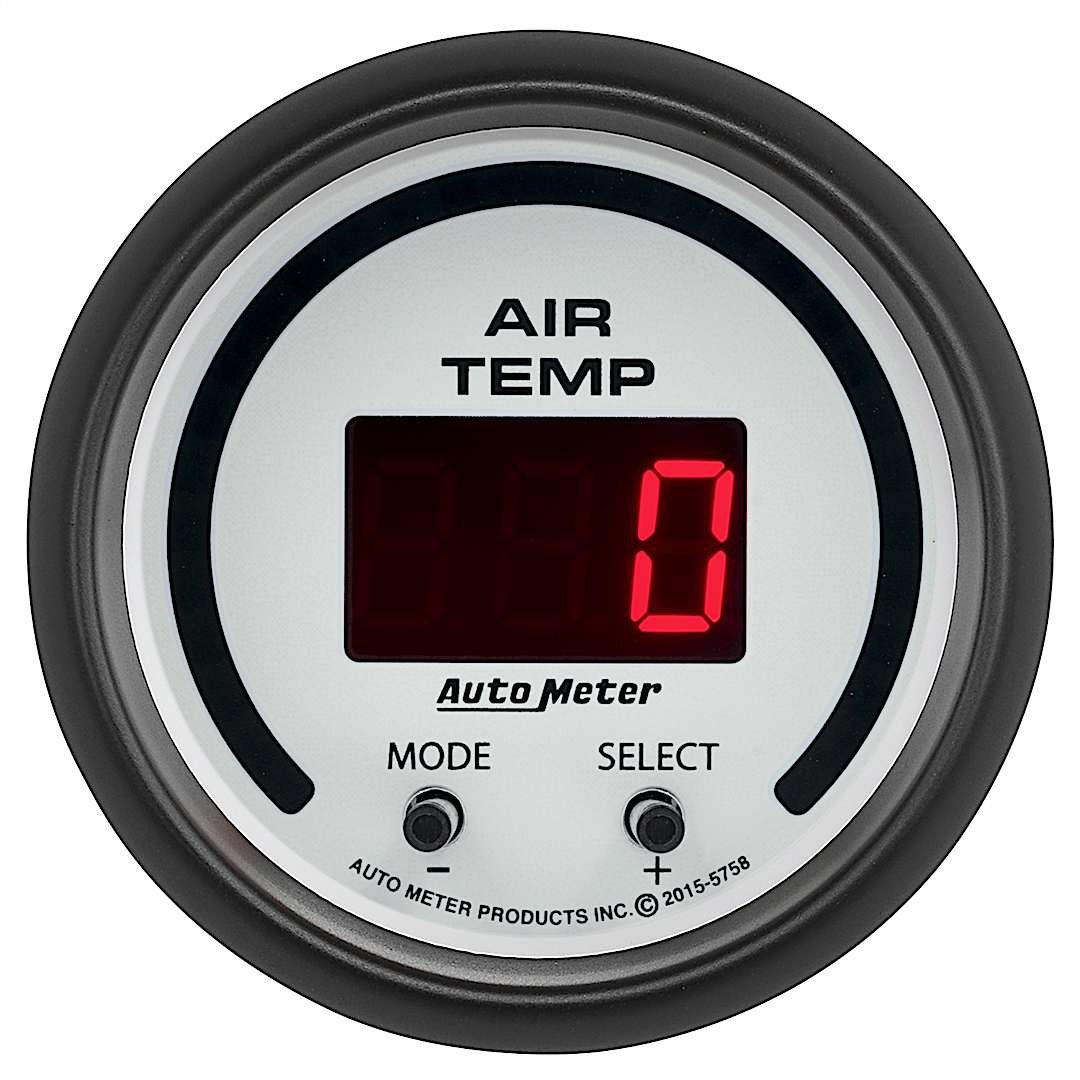 a485758_1.jpg Autometer 5758 Phantom Series Gauge, Air Temp, Dual, 2 1/16in. 0-300f, Digital, Phantom Series - Image 1