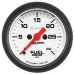 Autometer 5760 Phantom Series Gauge, Fuel Pressure, 2 1/16in. 30Psi, Digital Stepper Motor.