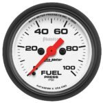 Autometer 5763 Phantom Series Gauge, Fuel Pressure, 2 1/16in. 100Psi, Digital Stepper Motor.