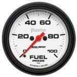 Autometer 5863 Phantom Series Gauge, Fuel Pressure, 2 5/8in. 100Psi, Digital Stepper Motor.