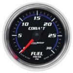 Autometer 6161 Cobalt Series Gauge, Fuel Pressure, 2 1/16in. 30Psi, Digital Stepper Motor.