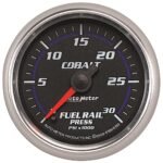 Autometer 6186 Cobalt Series Gauge, Rail Pressure (Ram 5.9L), 2 1/16in. 30Kpsi, Digital Stepper Motor.