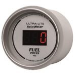 Autometer 6563 Ultra-Lite Series Gauge, Fuel Pressure, 2 1/16in. 100Psi, Digital, Silver Dial W/ Red Led - Image 2