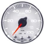 Autometer P31411 Spek Series Gauge, Fuel Press, 2 1/16in. 100Psi, Stepper Motor W/Peak & Warn, Wht/Chrm. - Image 3