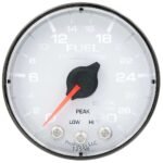 Autometer P316128 Spek Series Gauge, Fuel Press, 2 1/16in. 30Psi, Stepper Motor W/Peak & Warn, Wht/Blk. - Image 3