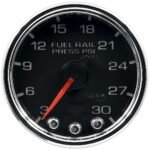 Autometer P32131 Spek Series Gauge, Rail Press, 2 1/16in. 30Kpsi, Stepper Motor W/Peak & Warn, Blk/Chrm.