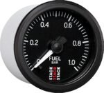 Autometer ST3303 Stack Series Gauge, Fuel Press, Pro Stepper Motor, 52Mm, Blk, 0-1 Bar, M10 Male - Image 5