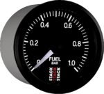 Autometer ST3303 Stack Series Gauge, Fuel Press, Pro Stepper Motor, 52Mm, Blk, 0-1 Bar, M10 Male - Image 6