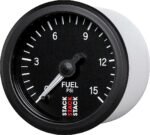 Autometer ST3304 Stack Series Gauge, Fuel Press, Pro Stepper Motor, 52Mm, Blk, 0-15Psi, 1/8in. Nptf Male - Image 3