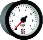 Autometer ST3355 Stack Series Gauge, Fuel Press, Pro Stepper Motor, 52Mm, Wht, 0-7 Bar, M10 Male - Image 6