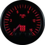 Autometer ST3504 Stack Series Gauge, Fuel Press, Pro-Control, 52Mm, Blk, 0-15Psi, 1/8in. Nptf Male - Image 3
