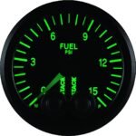 Autometer ST3504 Stack Series Gauge, Fuel Press, Pro-Control, 52Mm, Blk, 0-15Psi, 1/8in. Nptf Male - Image 5