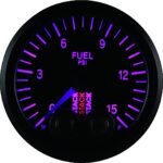 Autometer ST3504 Stack Series Gauge, Fuel Press, Pro-Control, 52Mm, Blk, 0-15Psi, 1/8in. Nptf Male - Image 8