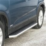 Aries 2055549 Running Boards, Powdercoated Textured Black, Steel, Diameter - 6.5 in., Crew Cab Pickup, RidgeStep Commercial Series - Image 2