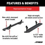 Aries 20555563 RidgeStep Series Running Boards, Powdercoated Textured Black Non-Powered Steel Set of 2 - Image 4