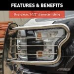 Aries 2069-2 Grille Guard, Powdercoated Textured Black Carbon Steel - Image 7