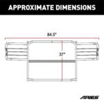 Aries 2069 Grille Guard, Semi-Gloss Black Powder Coat Carbon Steel - Image 4