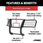 Aries 2069 Grille Guard, Semi-Gloss Black Powder Coat Carbon Steel - Image 5