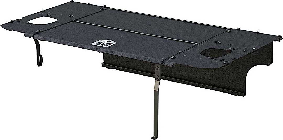 ars2070475_1.jpg Aries 2070475 Jeep Tonneau Cover - Powdercoated Textured Black, Aluminum, Hard, Direct Fit, Sold individually - Image 1