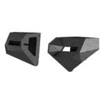 Aries 2081209 Front, Driver or Passenger Side Bumper End, Flat black Carbon Steel