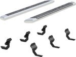 Aries 2555024 Running Boards, Powdercoated Chrome, Aluminum, Crew Cab Pickup, 5.5 in., AdvantEDGE Series