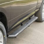 Aries 2556046 Running Boards, Powdercoated Black, Aluminum, 91 in. Length, Diameter - 5.5 in., Crew Cab Pickup/Extended Cab Pickup, AdvantEDGE Series - Image 3