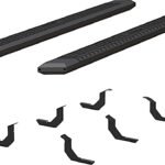 Aries 2556047 Running Boards, Powdercoated Black, Aluminum, 91 in. Length, Diameter - 5.5 in., FLEX/GAS, Crew Cab Pickup/Sport Utility, AdvantEDGE Series