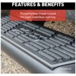 Aries 2558056 Running Boards, Carbide Black Powder Coat, Steel, Extended Cab Pickup, 5.5 in., AscentStep Series - Image 7
