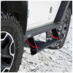 Aries 3036572 Running Boards, Carbide Black Powder Coat, Aluminum, Sport Utility, 69.6 in., ActionTrac Series