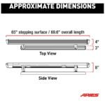 Aries 3036572 Running Boards, Carbide Black Powder Coat, Aluminum, Sport Utility, 69.6 in., ActionTrac Series - Image 3
