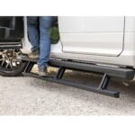Aries 3047902 Running Boards, Powdercoated Textured Black, Aluminum, Crew Cab Pickup, 79 in., ActionTrac Series - Image 5