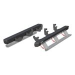 Aries 3047923 Running Boards, Carbide Black Powder Coat, Aluminum, Crew Cab Pickup, 79 in., ActionTrac Series