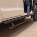 Aries 3047923 Running Boards, Carbide Black Powder Coat, Aluminum, Crew Cab Pickup, 79 in., ActionTrac Series - Image 2