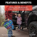 Aries 3047923 Running Boards, Carbide Black Powder Coat, Aluminum, Crew Cab Pickup, 79 in., ActionTrac Series - Image 9