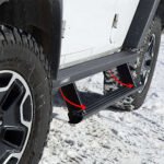 Aries 3048103 Running Boards, Carbide Black Powder Coat, Aluminum, Sport Utility, 69.6 in.