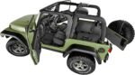 Bedrug CBTJK114 Front and Rear Carpet Kit, Gray, Carpet